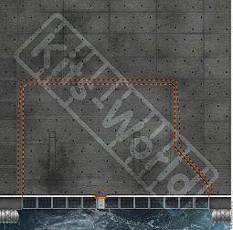 Kitsworld Diorama Adhesive Base 1:48th scale - USS Nimitz- No 2 Elevator 